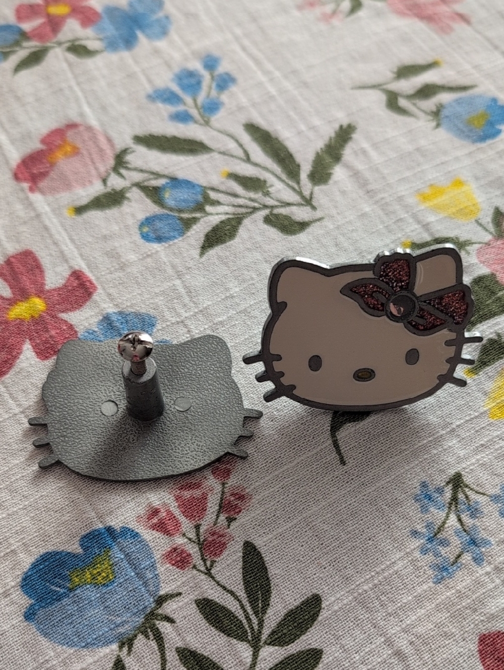Vintage Hello Kitty Enamel Drawer Handles
